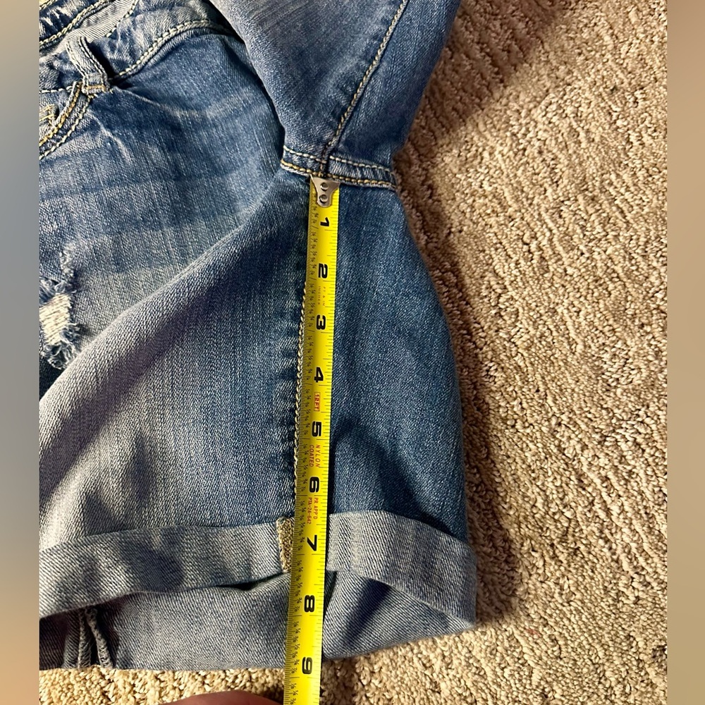 Decree Low Rise Stretch Denim Bermuda Shorts Size 11 - Picture 3 of 5